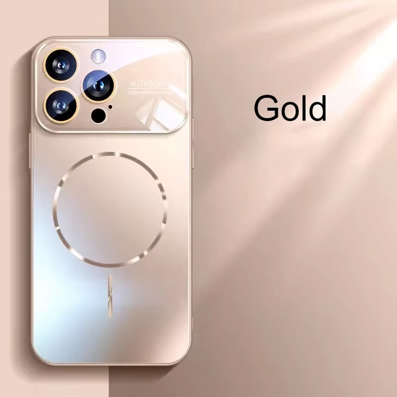 Luxury iPhone Case — AG Nano Matte Hard Back Magnetic Cover with Anti-Fingerprint Acrylic Design & MagSafe Wireless-Charging Support