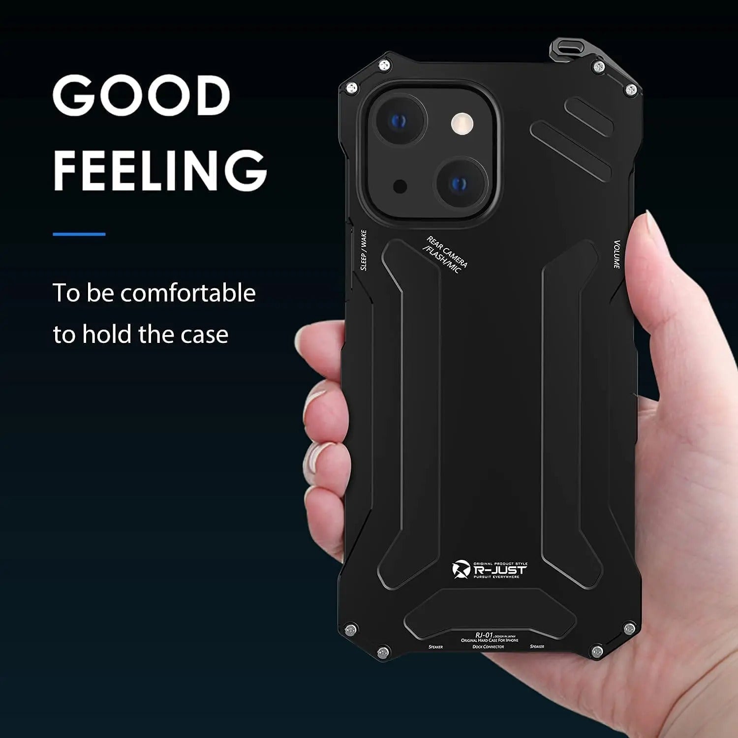 Luxury iPhone Case — Aluminum Alloy Metal Armor Cover with Cooling Design, Military-Grade Shockproof Protection, Heavy-Duty Anti-Scratch Matte Finish & Non-Slip Grip