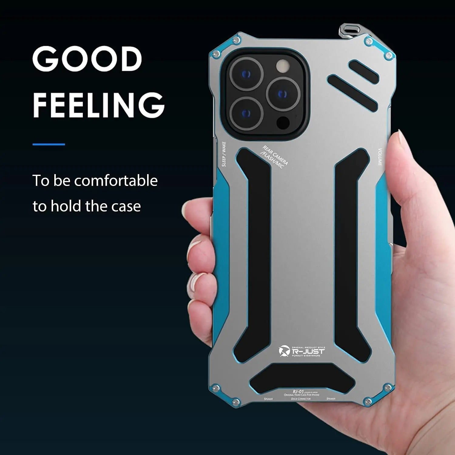 Luxury iPhone Case — Aluminum Alloy Metal Armor Cover with Cooling Design, Military-Grade Shockproof Protection, Heavy-Duty Anti-Scratch Matte Finish & Non-Slip Grip