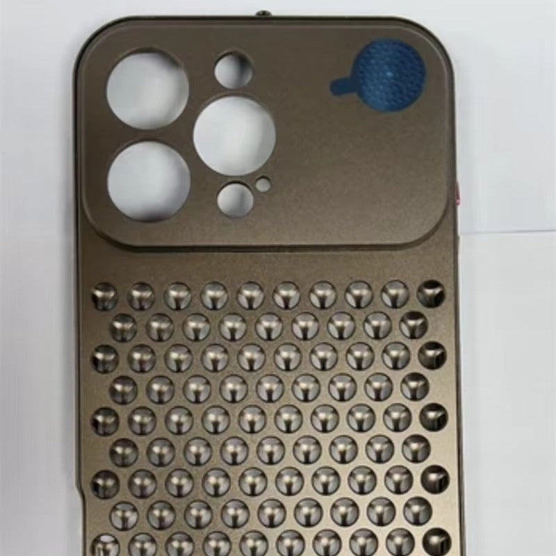 Luxury iPhone Case — Aluminum Aromatherapy Heat-Dissipation Cover with Auto-Popup Fragrance, Shockproof Metal Frame and Anti-Fingerprint Lightweight Design