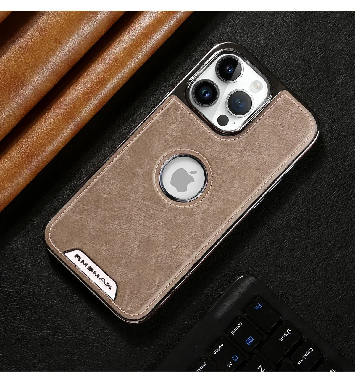 Luxury iPhone Case — Anti-Drop Magnetic MagSafe Business Leather Protective Cover with Premium Finish & Secure Grip Design