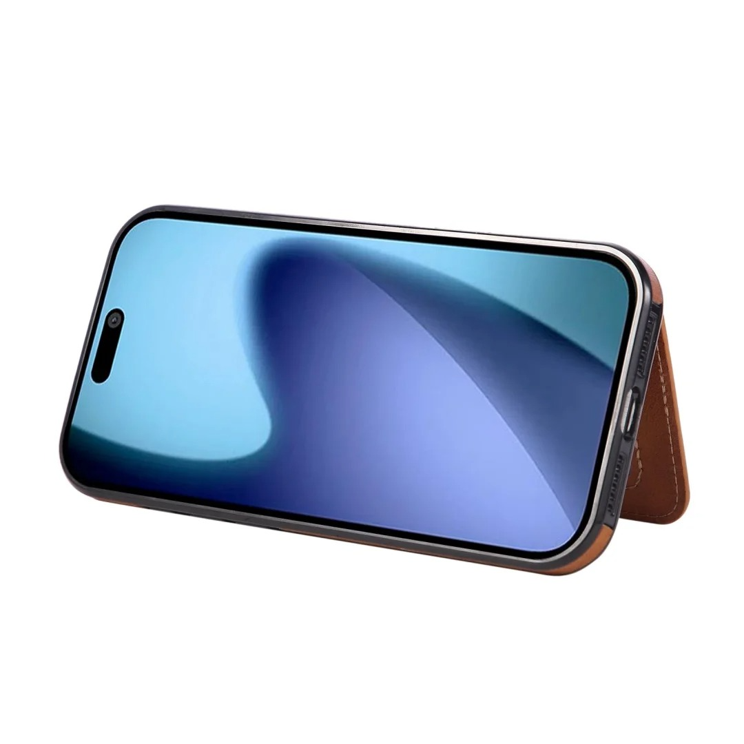 Luxury iPhone Case — Anti-Theft Magnetic Leather Wallet with RFID Blocking, Full Protection, Card Slots & Shockproof Design