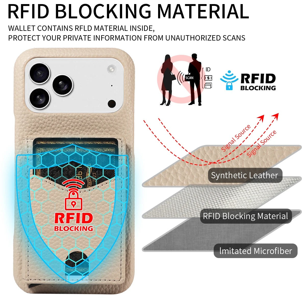 Luxury iPhone Case — Automatic Card Ejection PU Leather Cover, Shockproof Protection, Multi-Function Wallet Design