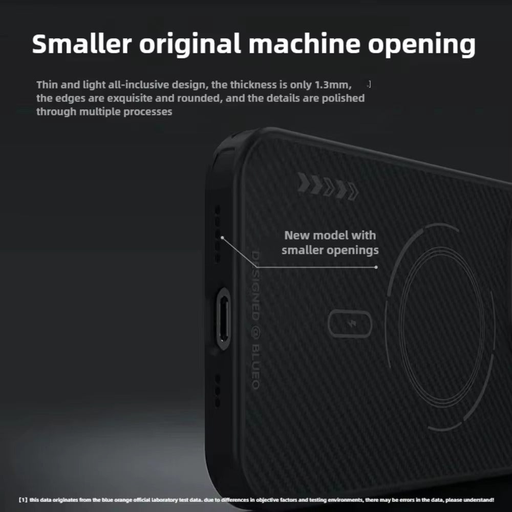 Luxury iPhone Case — Blueo 600D Kevlar Magnetic Armor Cover with Anti-Fingerprint Non-Slip Design and Full-Protection Shockproof Build