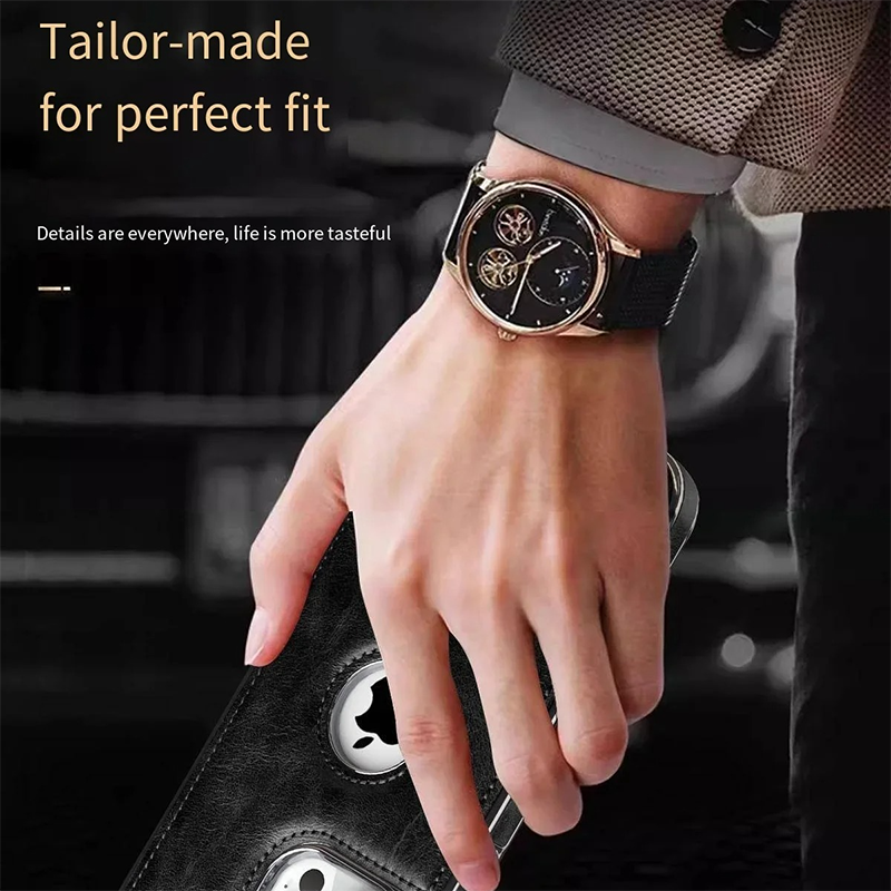 Luxury iPhone Case — Business Leather Magnetic Full-Coverage Shockproof PU Leather Cover, Non-Slip Protection