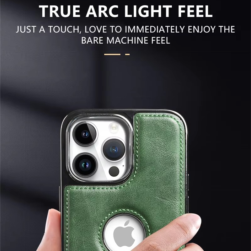 Luxury iPhone Case — Business Leather Magnetic Full-Coverage Shockproof PU Leather Cover, Non-Slip Protection