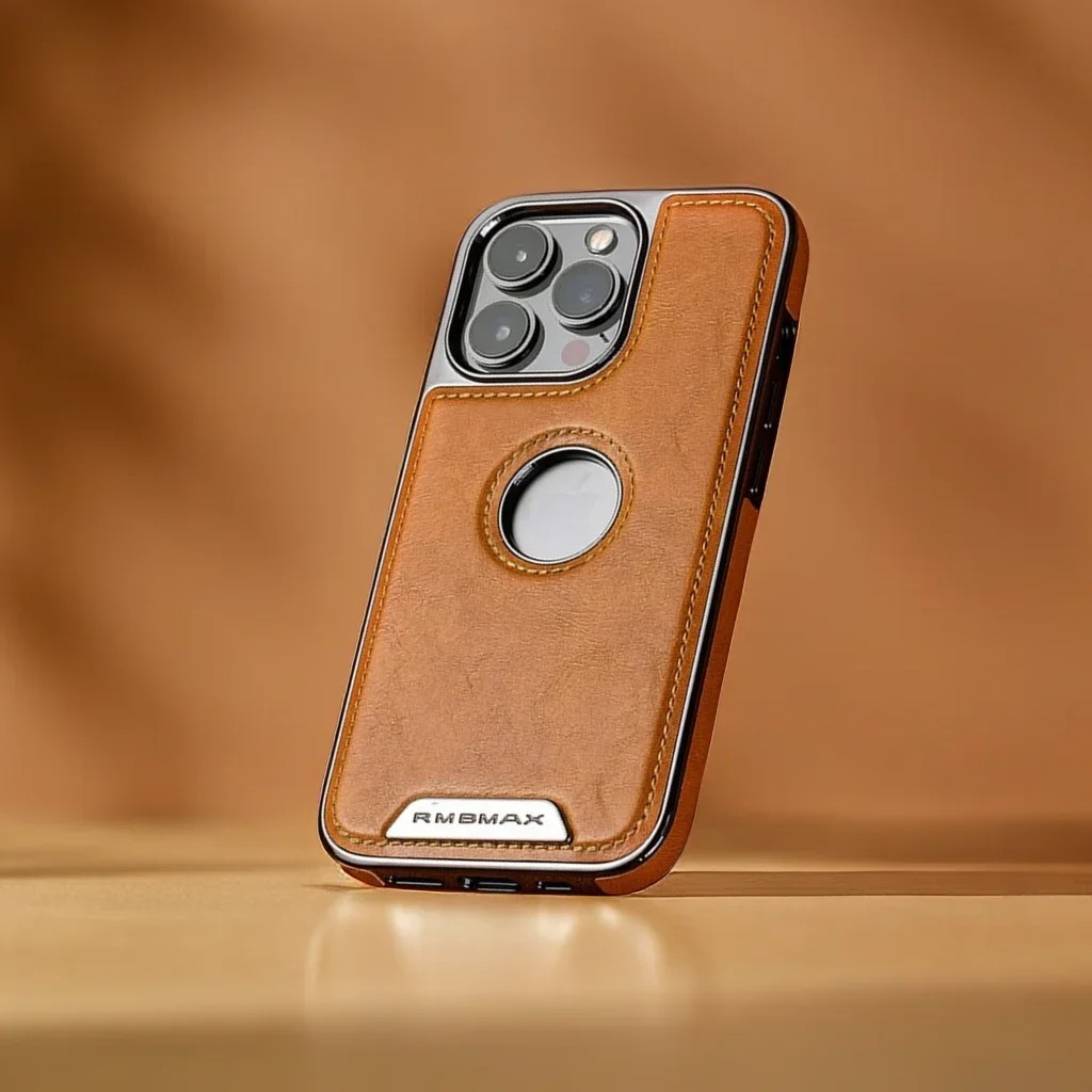 Luxury iPhone Case — Business Leather Magnetic Full-Coverage Shockproof PU Leather Cover, Non-Slip Protection