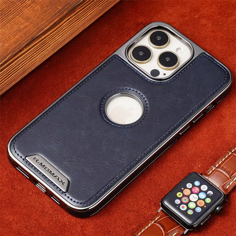 Luxury iPhone Case — Business Leather Magnetic Full-Coverage Shockproof PU Leather Cover, Non-Slip Protection