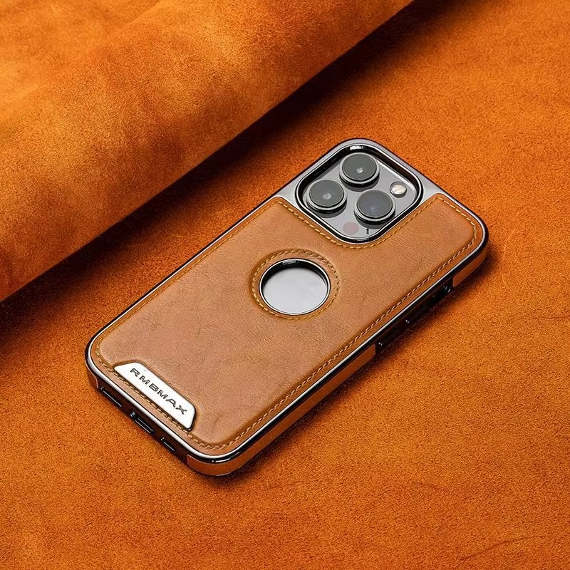 Luxury iPhone Case — Business Leather Magnetic Full-Coverage Shockproof PU Leather Cover, Non-Slip Protection