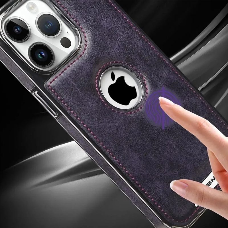 Luxury iPhone Case — Business Leather Magnetic Full-Coverage Shockproof PU Leather Cover, Non-Slip Protection