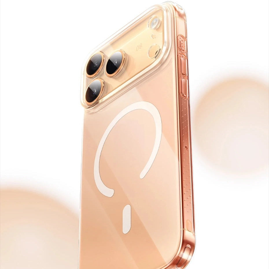 Luxury iPhone Case — Clear MagSafe Magnetic Cover with Ultra-Thin Anti-Yellowing PC Design, Strong N54 Magnets and Shockproof Grip Protection