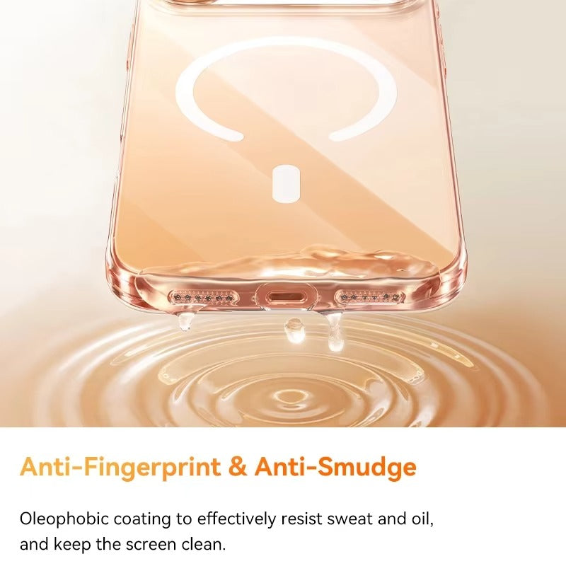 Luxury iPhone Case — Clear MagSafe Magnetic Cover with Ultra-Thin Anti-Yellowing PC Design, Strong N54 Magnets and Shockproof Grip Protection