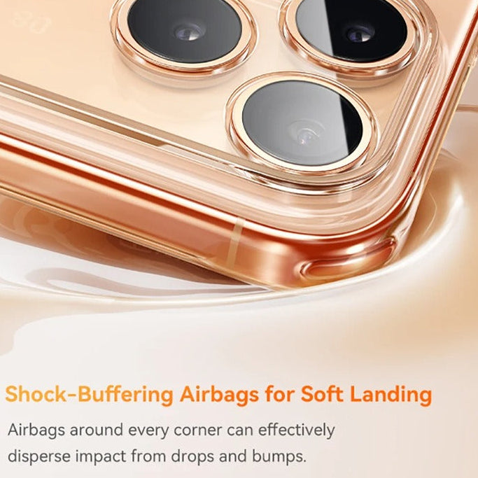 Luxury iPhone Case — Clear MagSafe Magnetic Cover with Ultra-Thin Anti-Yellowing PC Design, Strong N54 Magnets and Shockproof Grip Protection