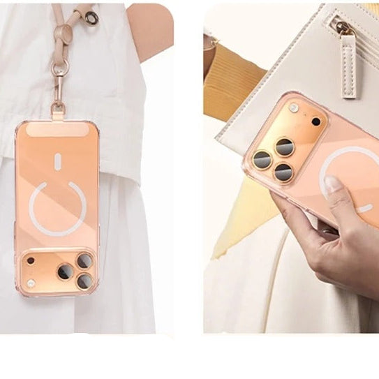 Luxury iPhone Case — Clear MagSafe Magnetic Cover with Ultra-Thin Anti-Yellowing PC Design, Strong N54 Magnets and Shockproof Grip Protection