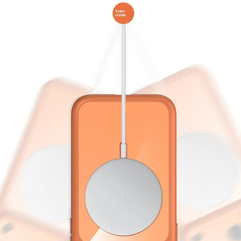 Luxury iPhone Case — Creative AI Intelligent Camera Button Clear Armor Magnetic Protective Cover for Full Protection