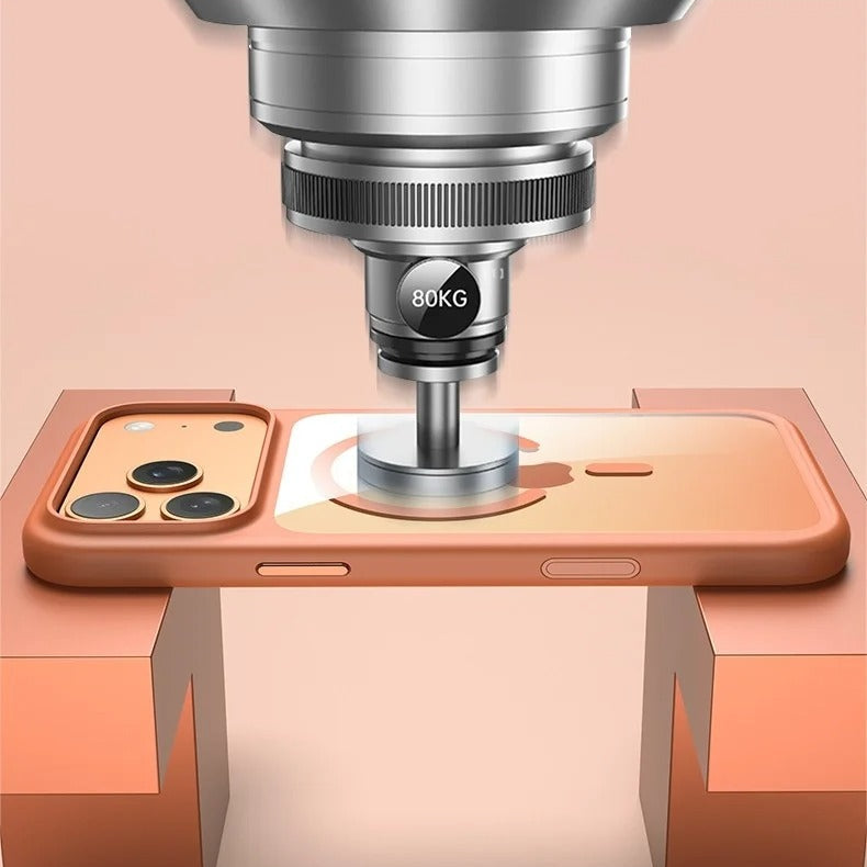 Luxury iPhone Case — Creative AI Intelligent Camera Button Clear Armor Magnetic Protective Cover for Full Protection