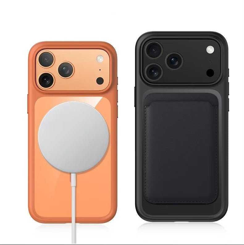 Luxury iPhone Case — Creative AI Intelligent Camera Button Clear Armor Magnetic Protective Cover for Full Protection