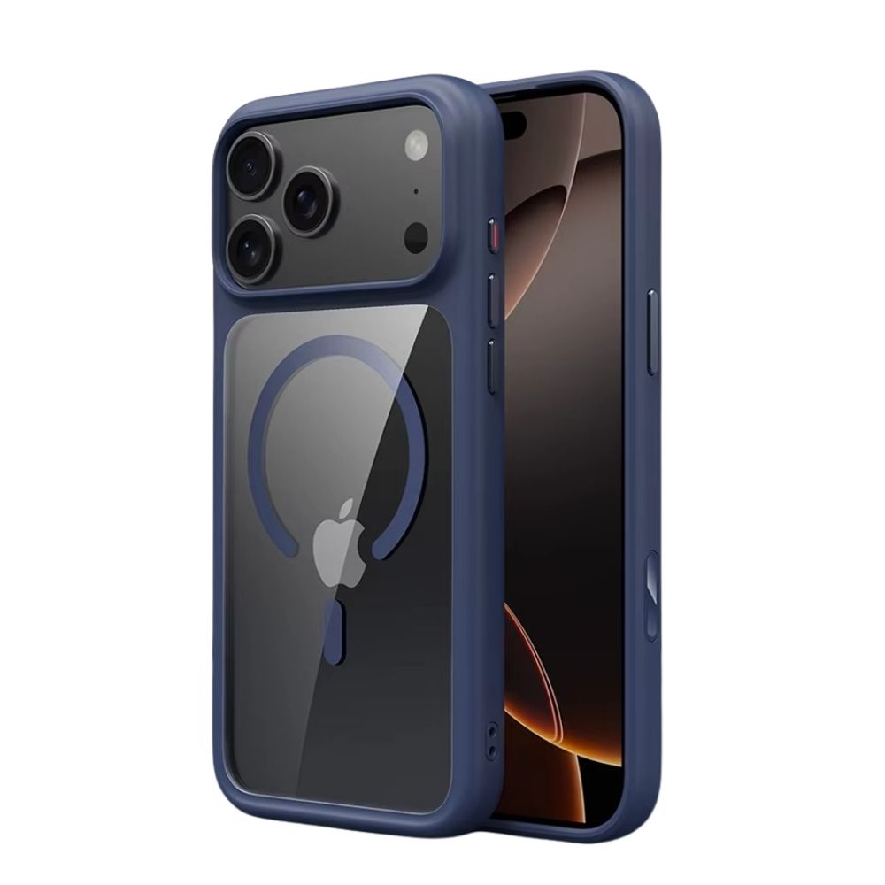 Luxury iPhone Case — Creative AI Intelligent Camera Button Clear Armor Magnetic Protective Cover for Full Protection