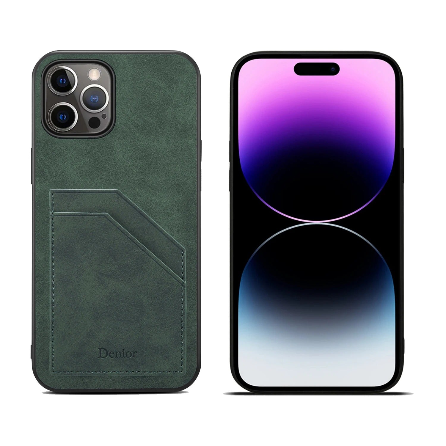 Luxury iPhone Case — Artificial Leather Wallet Cover with Card Slots, Shockproof Protection, Magnetic Closure & Storage Compartment