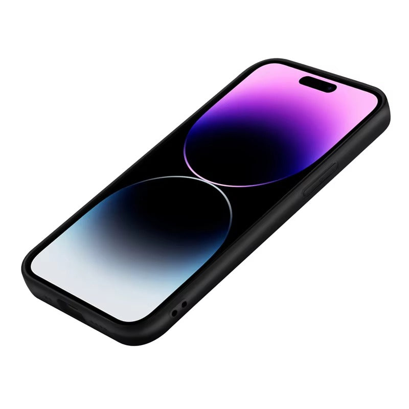 Luxury iPhone Case — Artificial Leather Wallet Cover with Card Slots, Shockproof Protection, Magnetic Closure & Storage Compartment