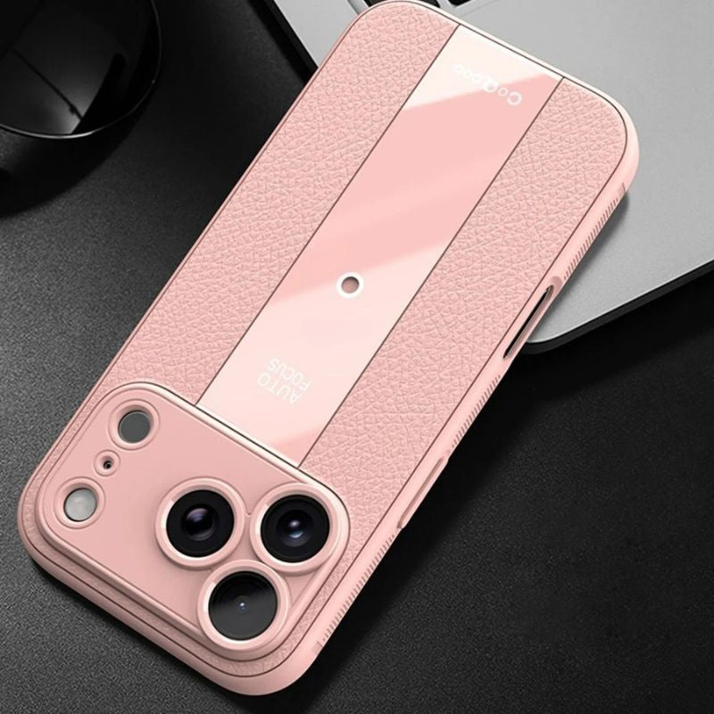 Luxury iPhone Case — Frosted PU Leather Full-Coverage Soft Silicone Protective Cover with MagSafe Support, Shockproof Anti-Scratch Non-Slip Design