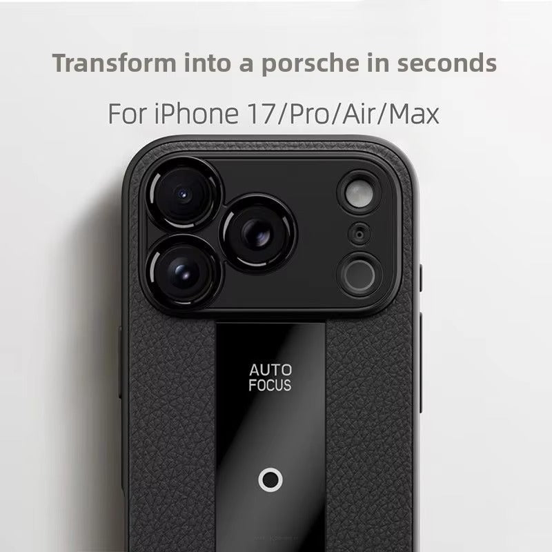 Luxury iPhone Case — Frosted PU Leather Full-Coverage Soft Silicone Protective Cover with MagSafe Support, Shockproof Anti-Scratch Non-Slip Design