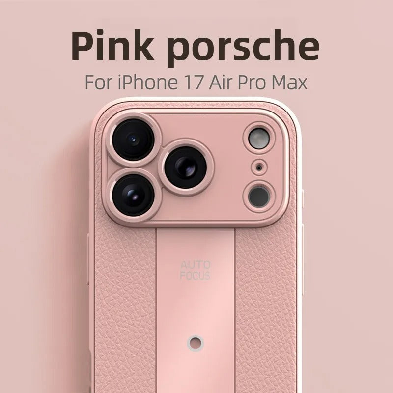 Luxury iPhone Case — Frosted PU Leather Full-Coverage Soft Silicone Protective Cover with MagSafe Support, Shockproof Anti-Scratch Non-Slip Design