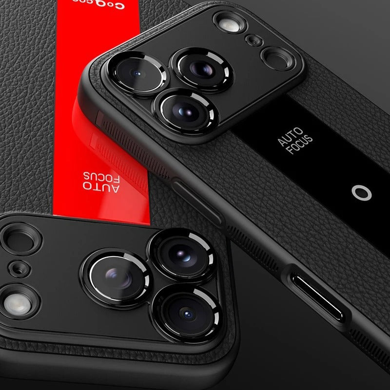 Luxury iPhone Case — Frosted PU Leather Full-Coverage Soft Silicone Protective Cover with MagSafe Support, Shockproof Anti-Scratch Non-Slip Design