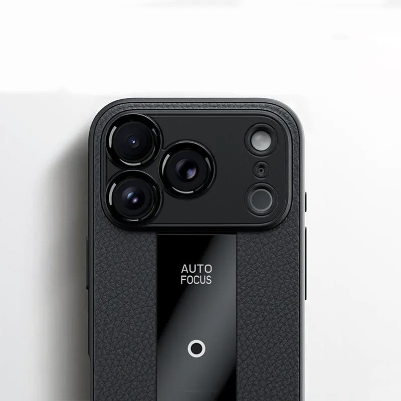 Luxury iPhone Case — Frosted PU Leather Full-Coverage Soft Silicone Protective Cover with MagSafe Support, Shockproof Anti-Scratch Non-Slip Design