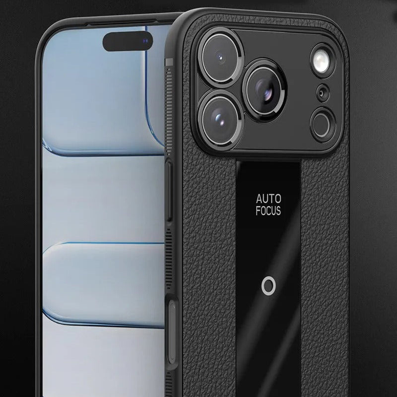 Luxury iPhone Case — Frosted PU Leather Full-Coverage Soft Silicone Protective Cover with MagSafe Support, Shockproof Anti-Scratch Non-Slip Design