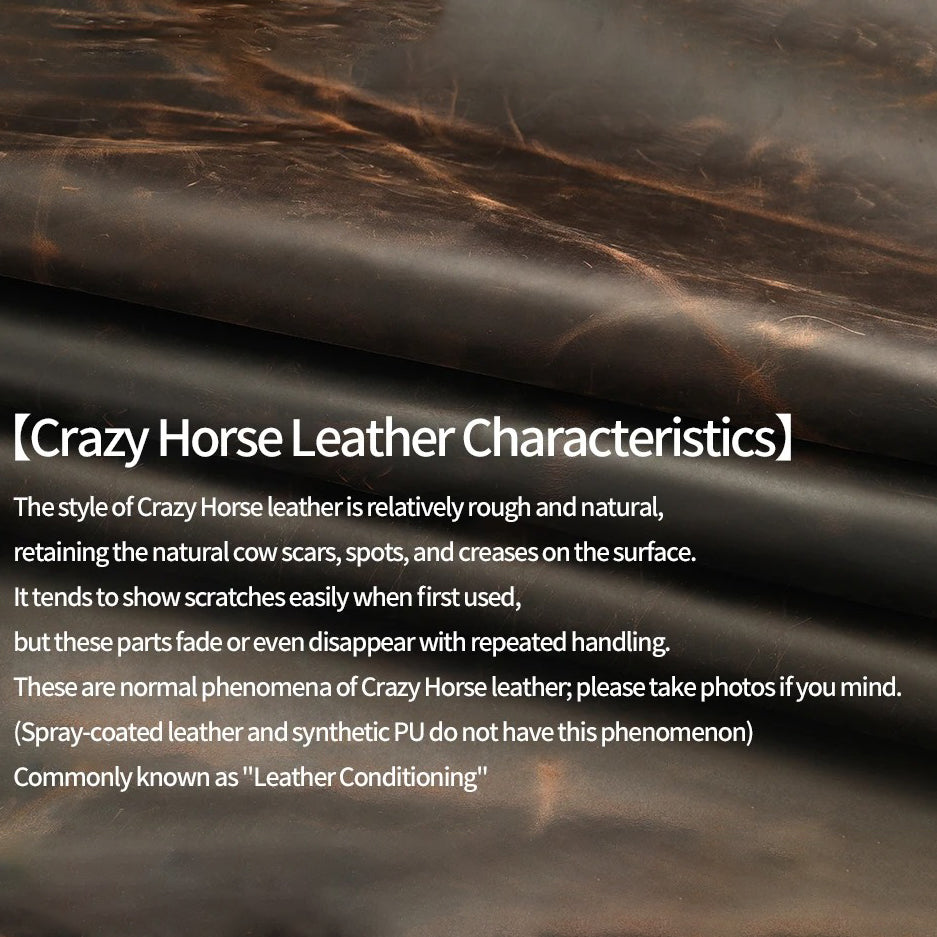 Luxury iPhone Case — Genuine Cowhide Leather Pull-Up Cover with Retro Magnetic Design, MagSafe Compatibility & Shockproof Full-Back Protection