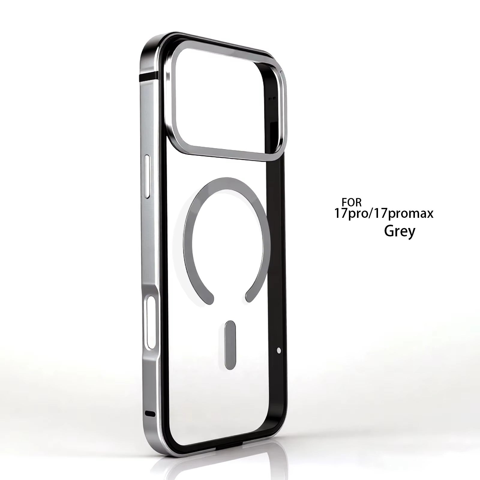 Luxury iPhone Case — High-End Metal Frame MagSafe Cover with HD Acrylic Backplate and Durable Shockproof Protective Design