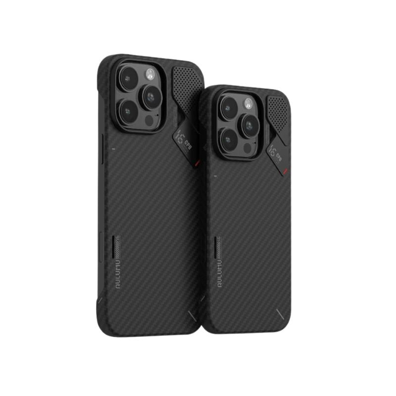 Luxury iPhone Case — Kevlar Aramid Fiber Magnetic Cover with Carbon Fiber Texture, Shockproof and Durable Protective Design