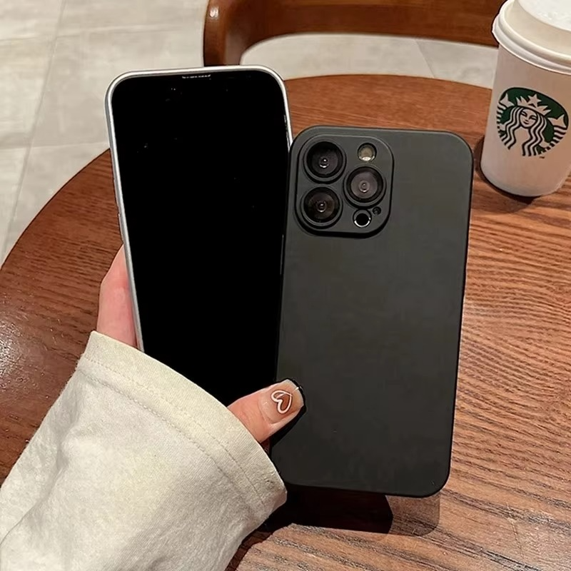 Luxury iPhone Case — Liquid Silicone Soft Bumper, Shockproof & Protective Cover