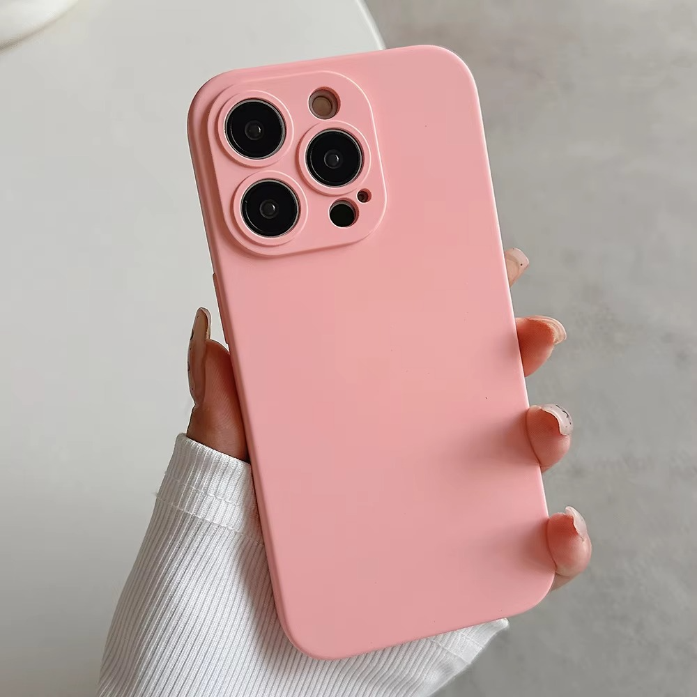 Luxury iPhone Case — Liquid Silicone Soft Bumper, Shockproof & Protective Cover