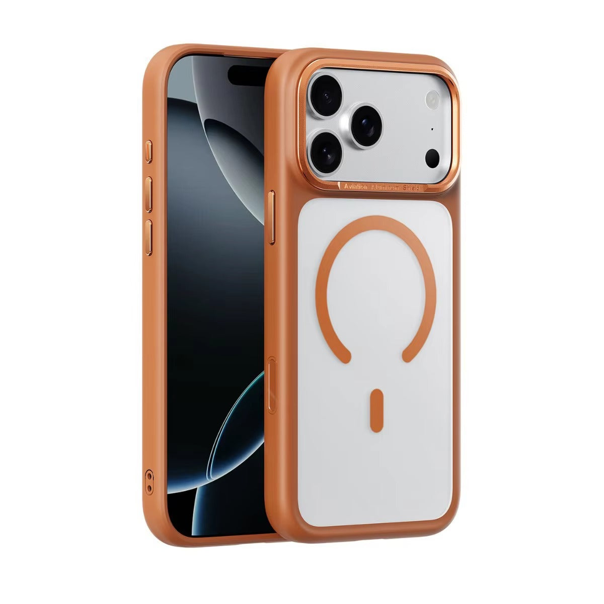 Luxury iPhone Case — MagSafe Magnetic TPU+PC Shockproof Cover with Camera Button and Anti-Fingerprint Matte Finish