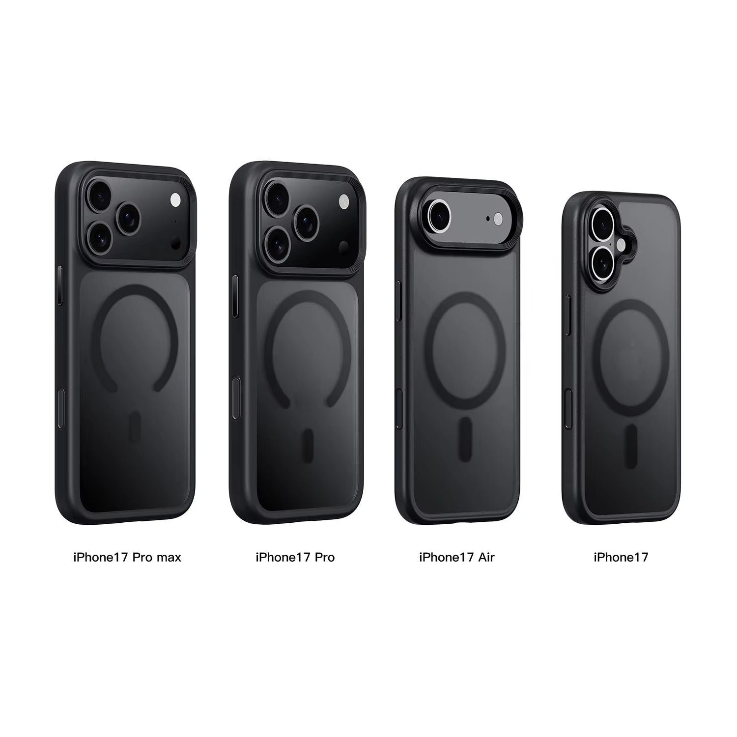 Luxury iPhone Case — MagSafe Magnetic TPU+PC Shockproof Cover with Camera Button and Anti-Fingerprint Matte Finish