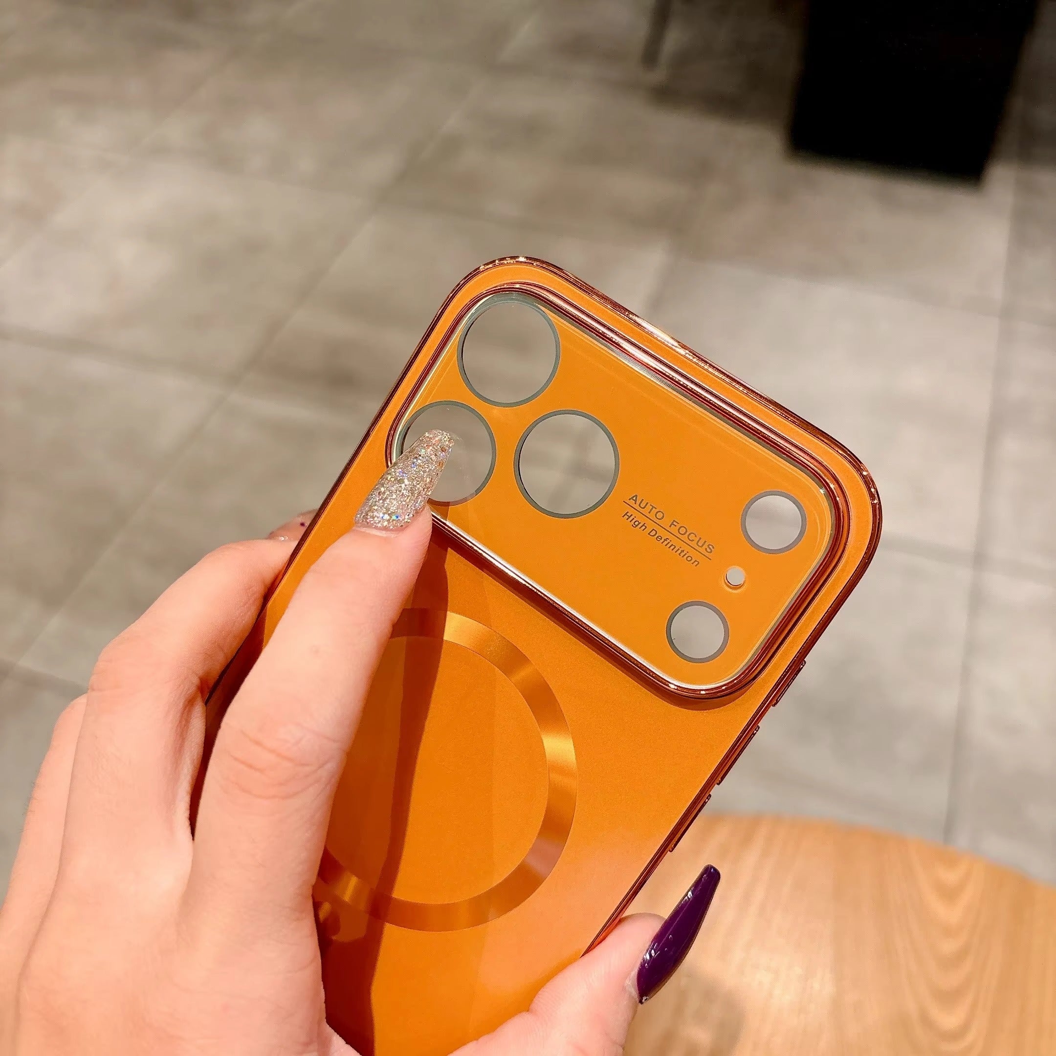 Luxury iPhone Case — MagSafe Matte Plating Cover with Full-Lens Protection, Shockproof Anti-Fingerprint Design and Non-Slip Dustproof Finish