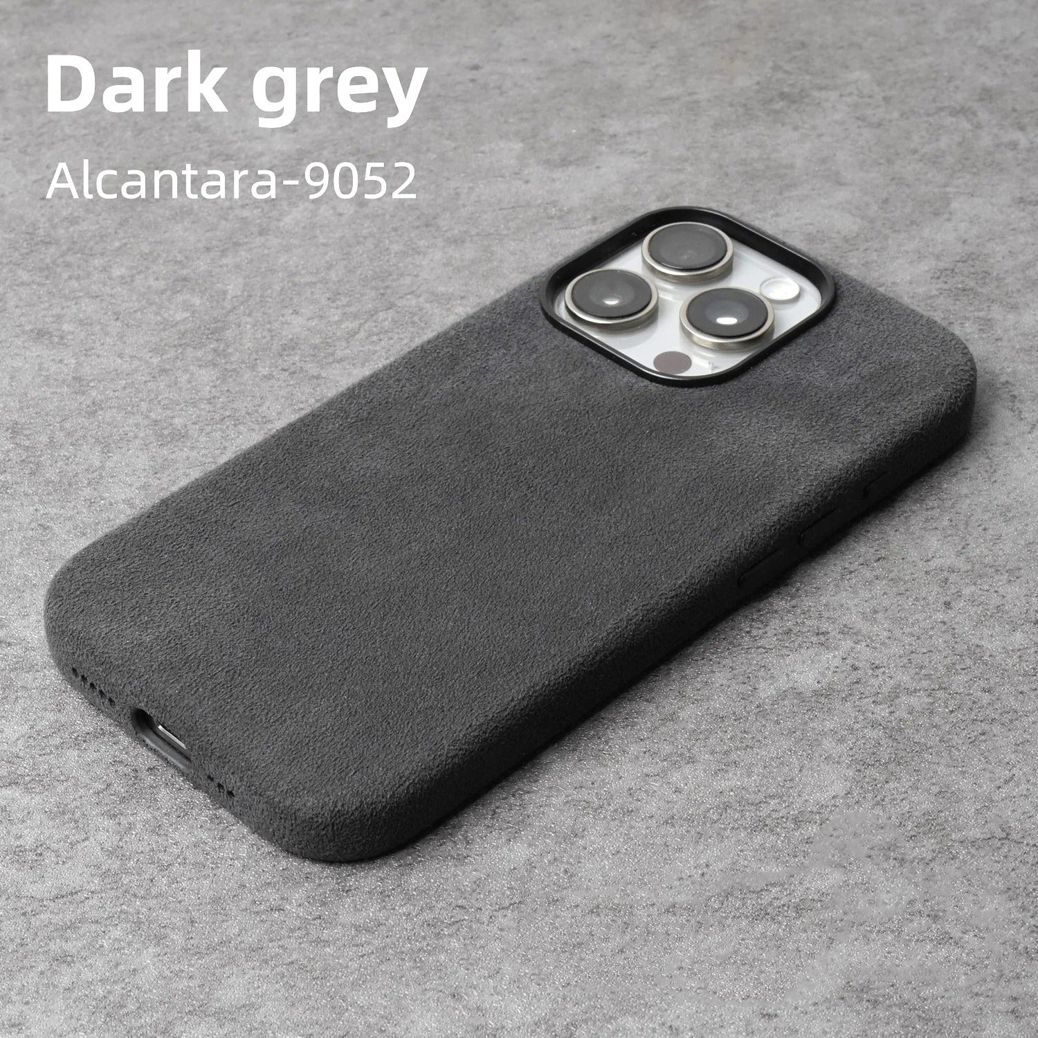 Luxury iPhone Case — MagSafe Suede Leather Cover with Supercar-Inspired Interior Design, Anti-Fingerprint Matte Finish and Non-Slip Protection