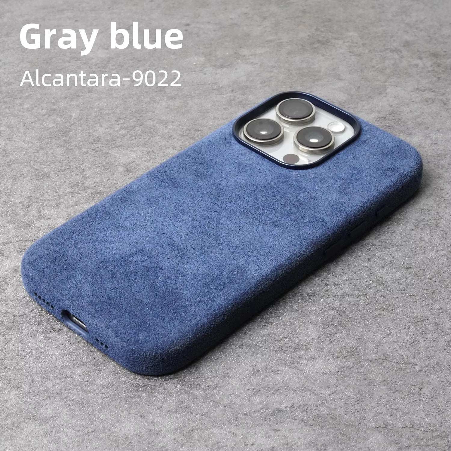 Luxury iPhone Case — MagSafe Suede Leather Cover with Supercar-Inspired Interior Design, Anti-Fingerprint Matte Finish and Non-Slip Protection