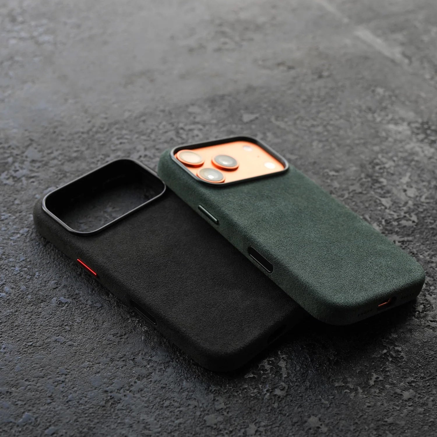 Luxury iPhone Case — MagSafe Suede Leather Cover with Supercar-Inspired Interior Design, Anti-Fingerprint Matte Finish and Non-Slip Protection