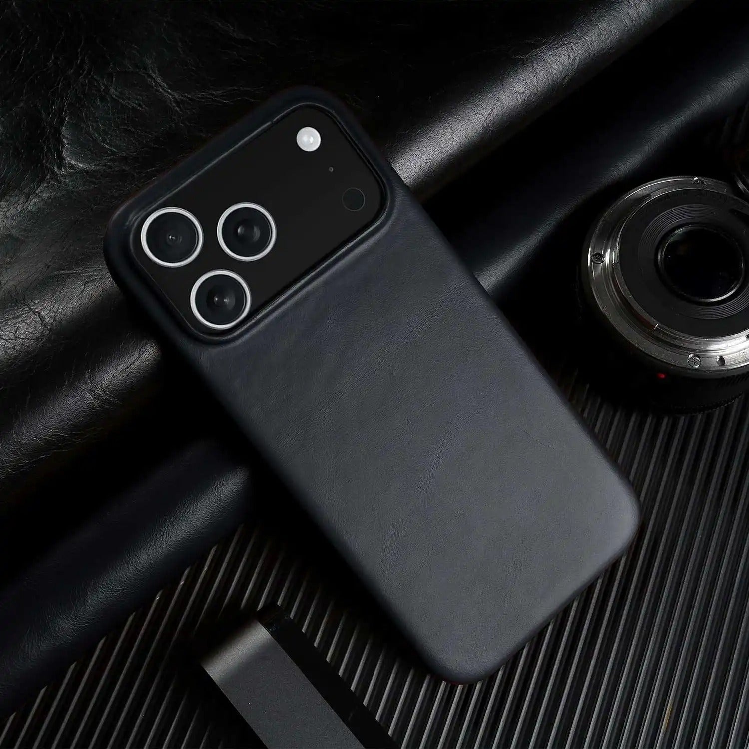 Luxury iPhone Case — MagSafe Vintage Oil-Wax Genuine Leather Cover with Full-Covered Shockproof Protection, Dustproof Anti-Slip Design