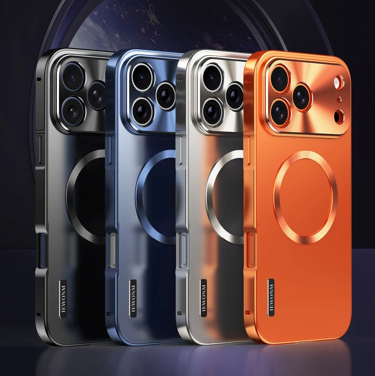 Luxury iPhone Case — Magnetic, Shockproof, Anti-Fingerprint, Anti-Scratch, Dustproof Non-Slip Ultra-Thin Matte Titanium Alloy Back Cover with All-Aluminum Metal Shell