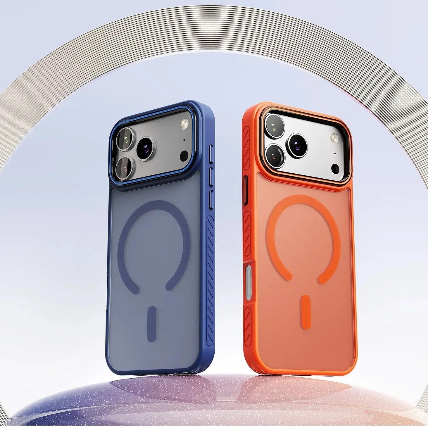 Luxury iPhone Case — Matte Transparent Magnetic Cover with MagSafe, Wireless Charging Support, Shockproof PC+TPU Protective Design