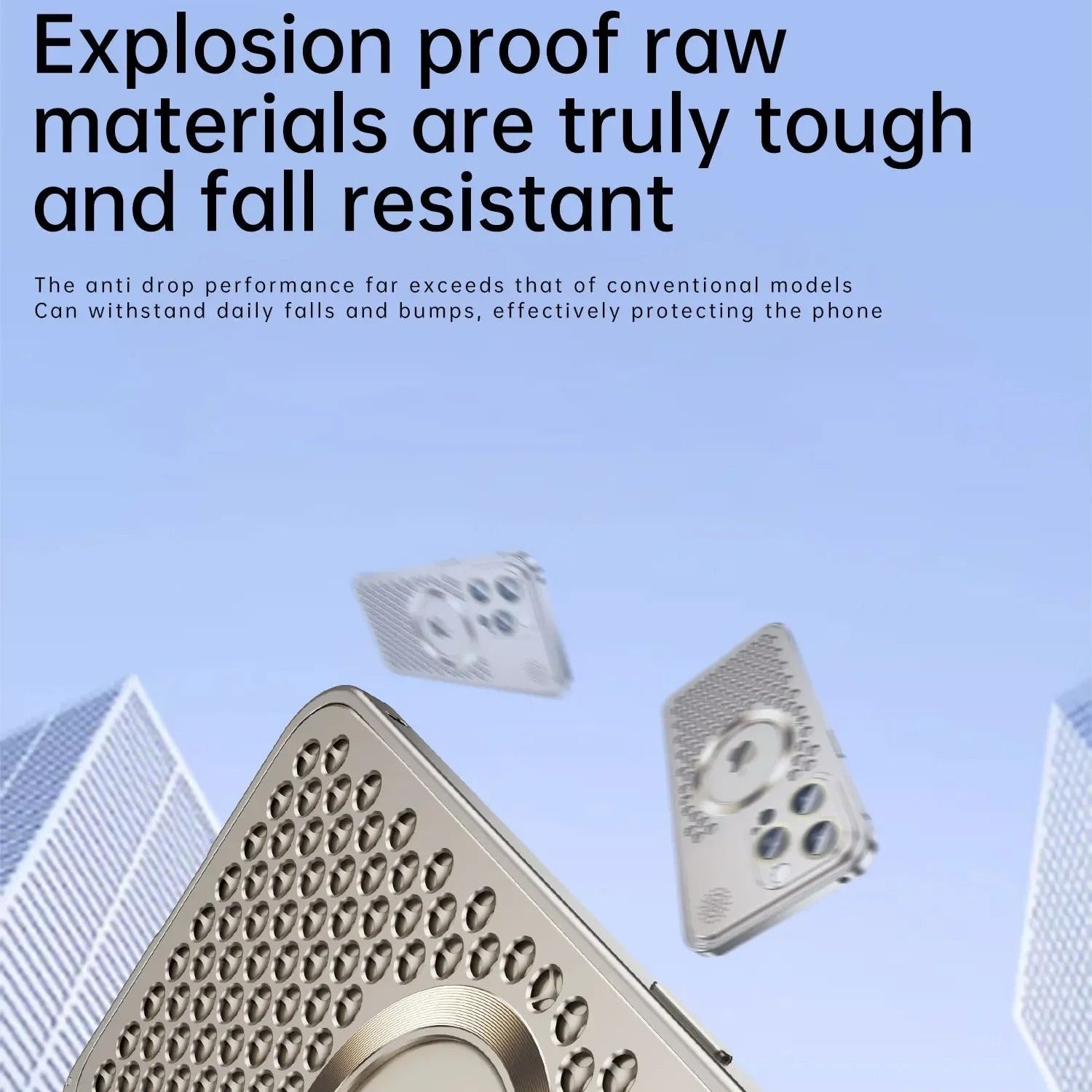 Luxury iPhone Case — Metal Heat-Dissipating Aluminum Cover, Magnetic, Magsafe Compatible, Shockproof, Lightweight, Anti-Fingerprint, Water-Resistant, Half-Wrapped Design