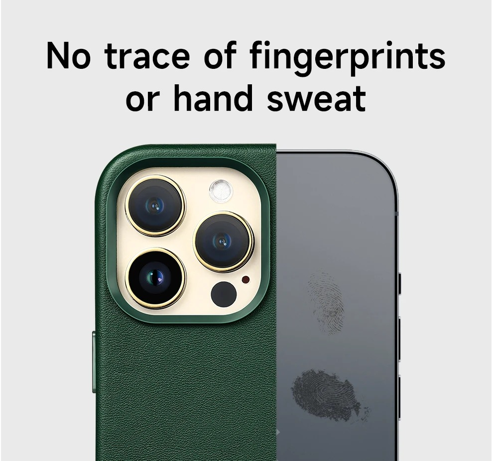 Luxury iPhone Case — Official MagSafe Leather Cover with Strong Magnetic Support, Half-Wrapped Shockproof Design for Apple iPhone 17 Pro Max and Plus