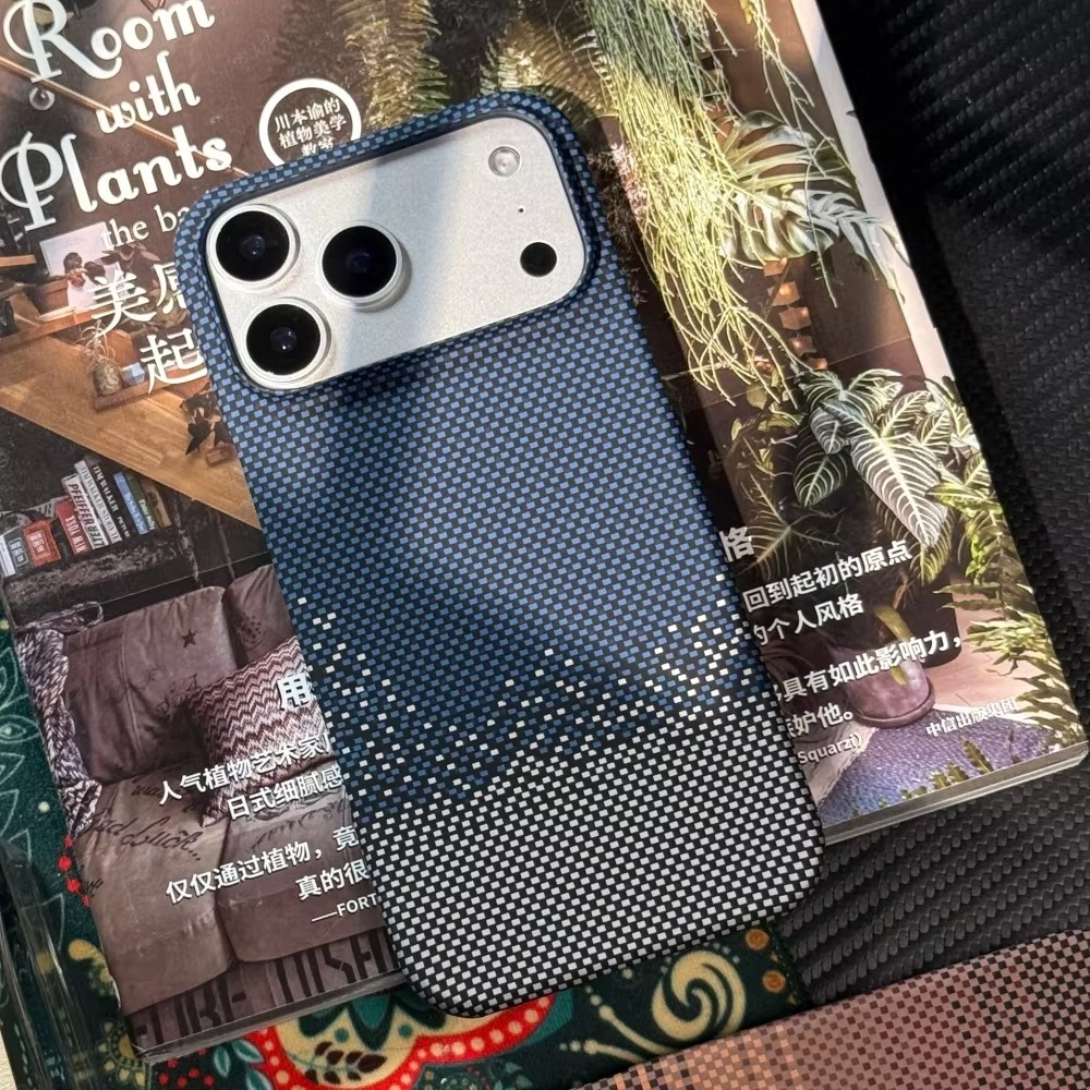 Luxury iPhone Case — Retro Geometric Totem Magnetic Alloy Lens Protection, Shockproof & Wireless Charging Hard Cover