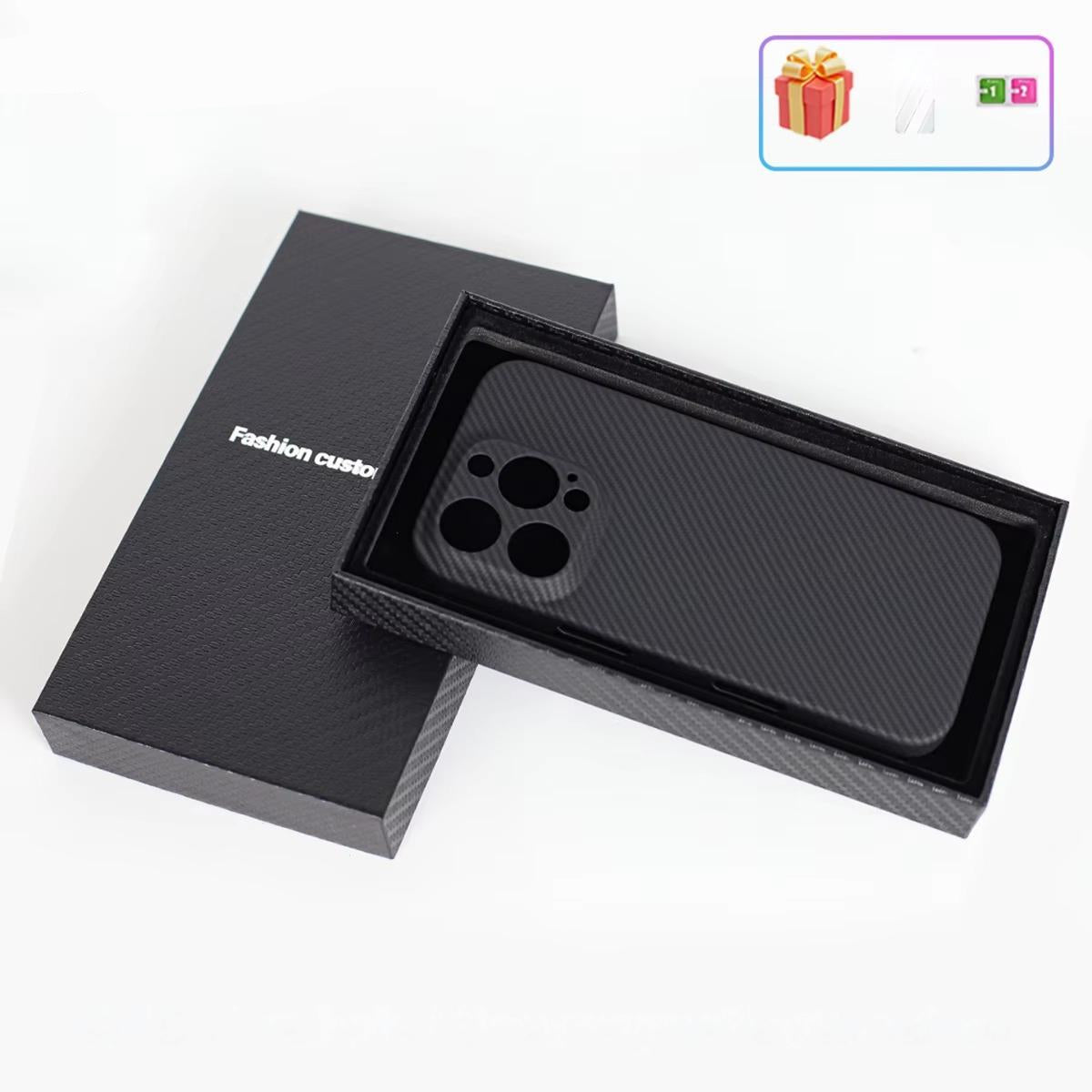 Luxury iPhone Case — SAVIITR Aramid Fiber Magnetic Cover with Carbon Fiber Build, Shockproof Design and MagSafe Compatibility