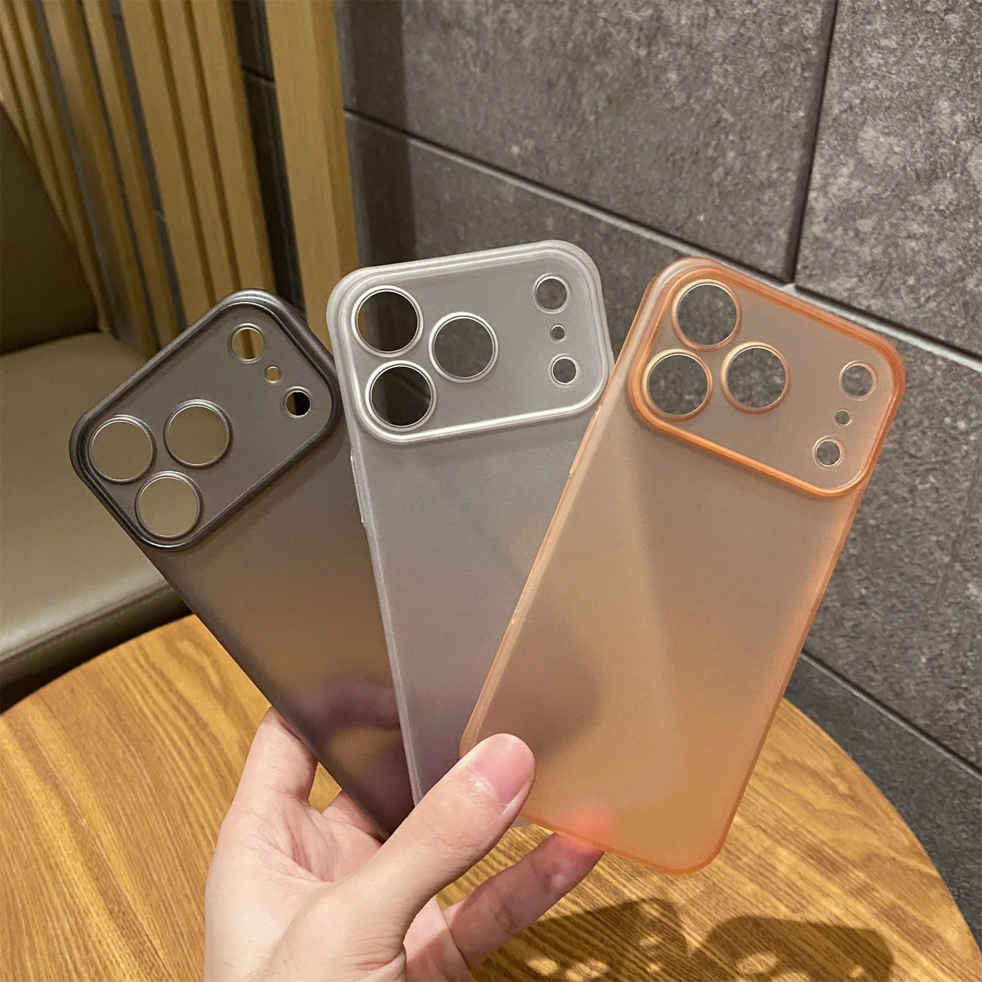 Luxury iPhone Case — Shockproof, Matte Anti-Glare Translucent Full-Coverage Armor Cover with Ultra-Thin Frosted Slim Protection Design