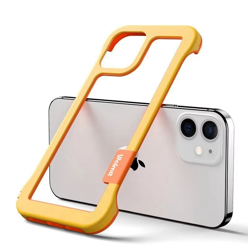 Luxury iPhone Case — Soft Silicone Shockproof Edge Bumper Frame Cover with Camera Lens Protection